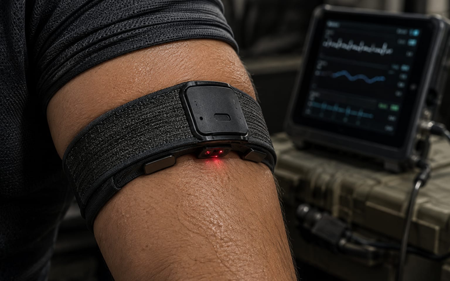 A limb-worn sensing band with its detachable electronics module