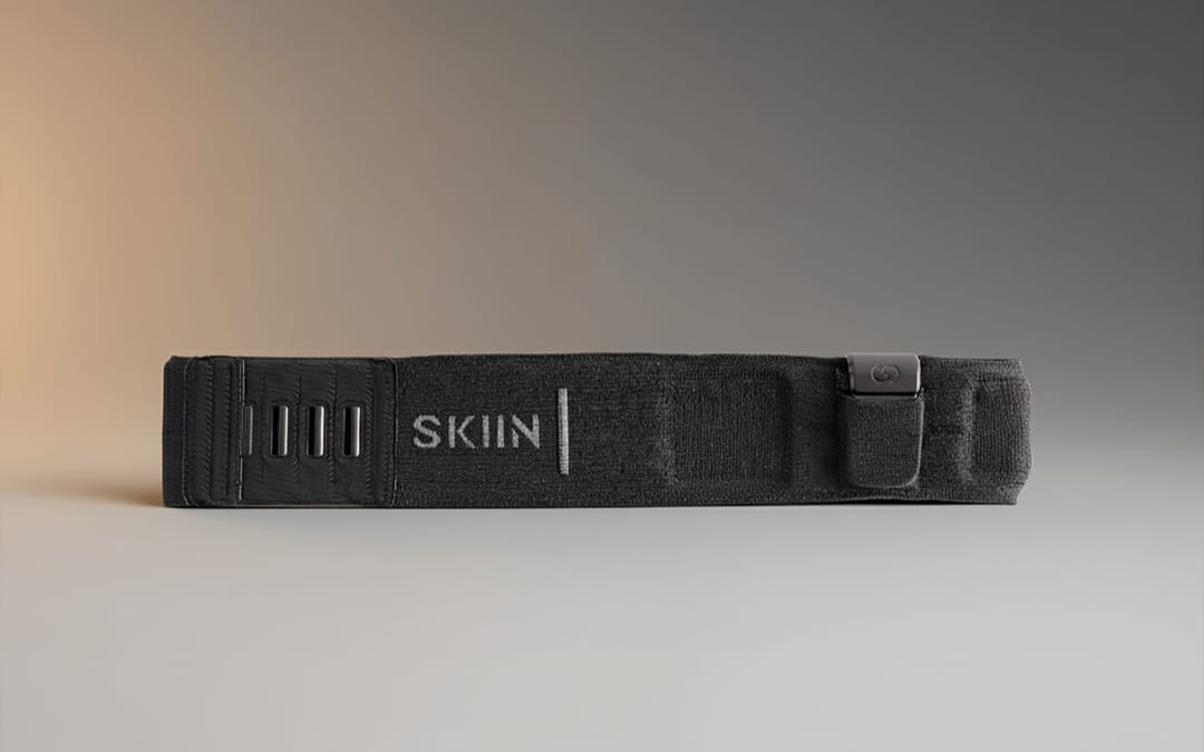The SKIIN connected chest band
