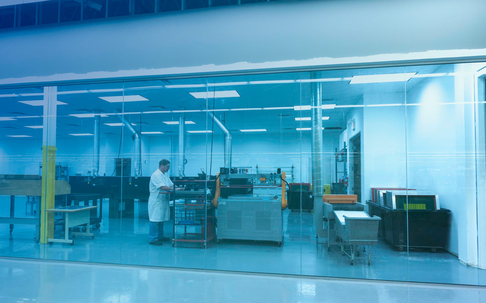 The MyantX materials and electronics clean lab in Mississauga