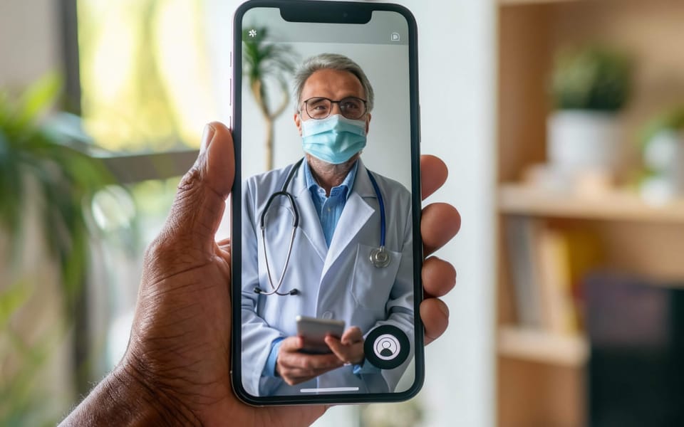 A clinician reviewing continuous at-home signal remotely